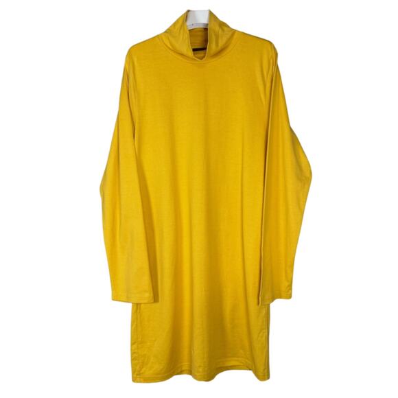 Stussy Sadie Turtleneck Dress Yellow Women’s Size Medium M USED - Picture 1 of 4